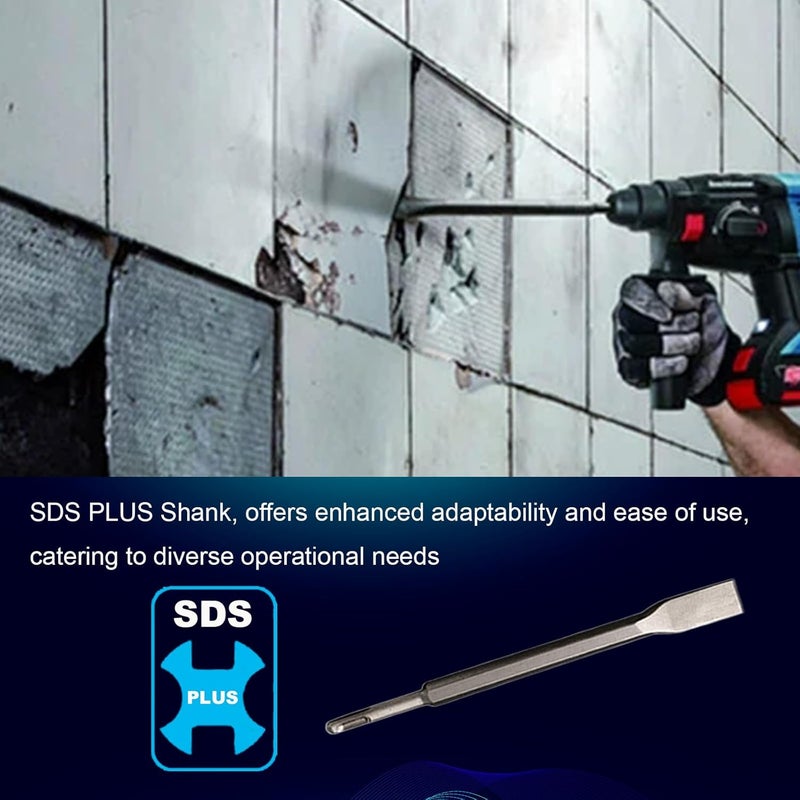 Phyxlyn 24-Inch SDS Plus Chisel, 3/4 Inch Flat Chisel with Sds Plus Shank Ideal for Concrete Demolition, Tile Removal Chisel Tool for SDS Plus Hammer Drill Attachment - Image 2